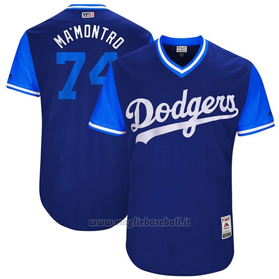 Maglia Baseball Uomo Los Angeles Dodgers 2017 Little League World Series Kenley Jansen Royal
